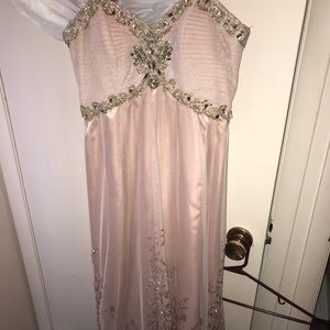 Blush Color Prom Dress